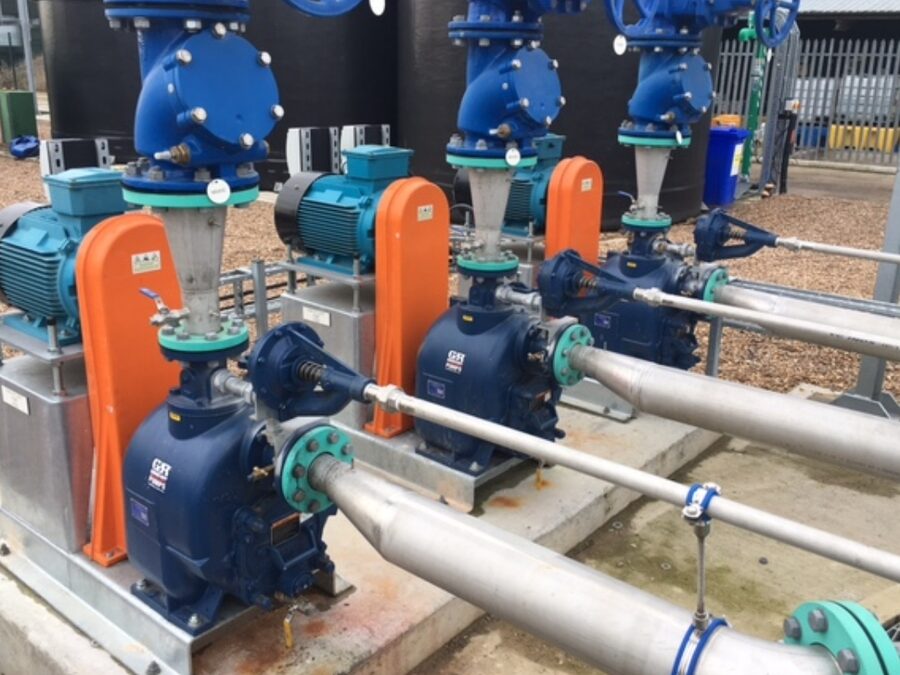 Industrial waste water pump