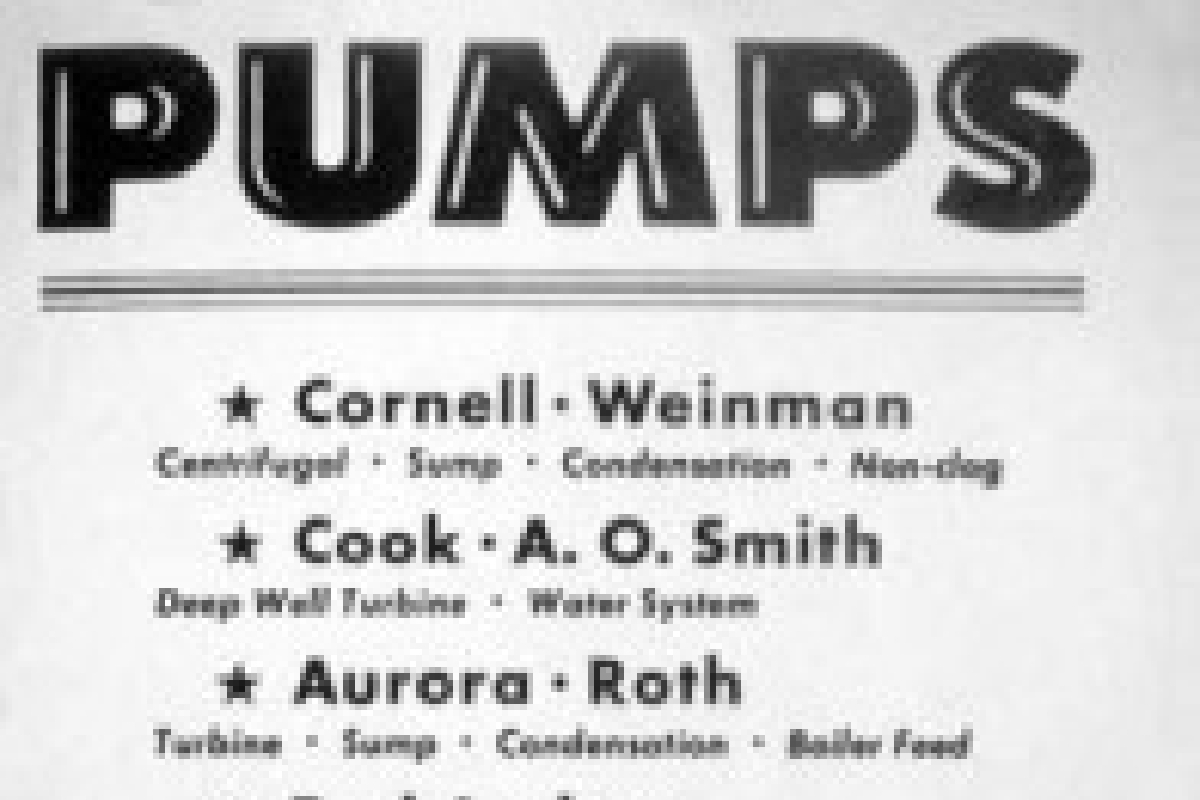 Cornell Pump Historic Ad